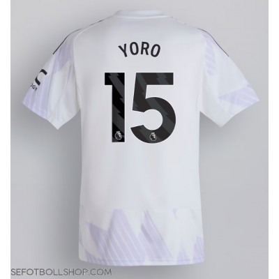 Billiga Manchester United Leny Yoro #15 Borta fotbollskläder 2025-26 Kortärmad Billiga Manchester United Leny Yoro #15 Borta fotbollskläder 2025-26 Kortärmad